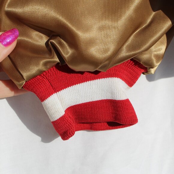 Vintage Chalk Line San Francisco 49er Bomber Jacket Elastic in Prefect Condition - Picture 3 of 10